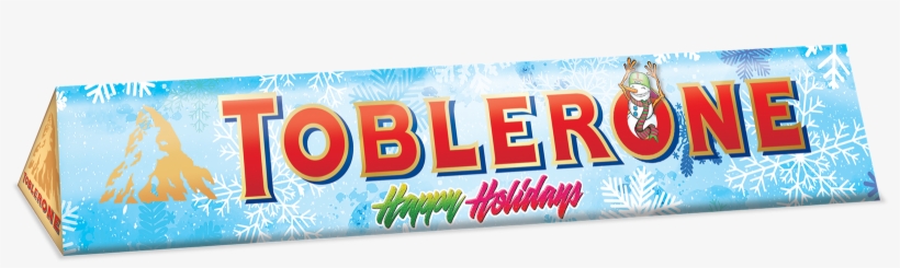 Design By Toblerone Christmas Sleeves Ambassador Juan - Toblerone Swiss White Chocolate With Honey & Almond, transparent png download
