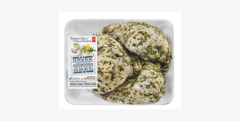 Pc World Of Flavours Air Chilled Greek Flattened Whole - Chicken, transparent png download