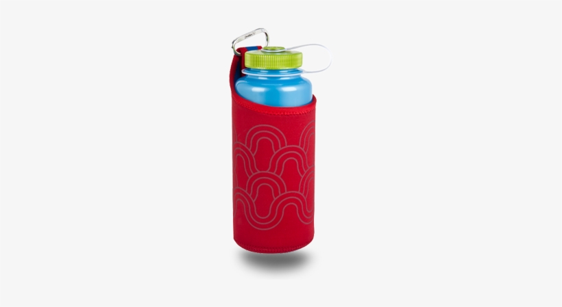 Funda De Neopreno Con Mosquetón Para Botellas 1000 - Nalgene Insulated Neoprene 32 Oz Bottle Sleeve - Red, transparent png download