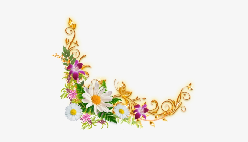 Fleurs Angle - Fleurs D Angle, transparent png download