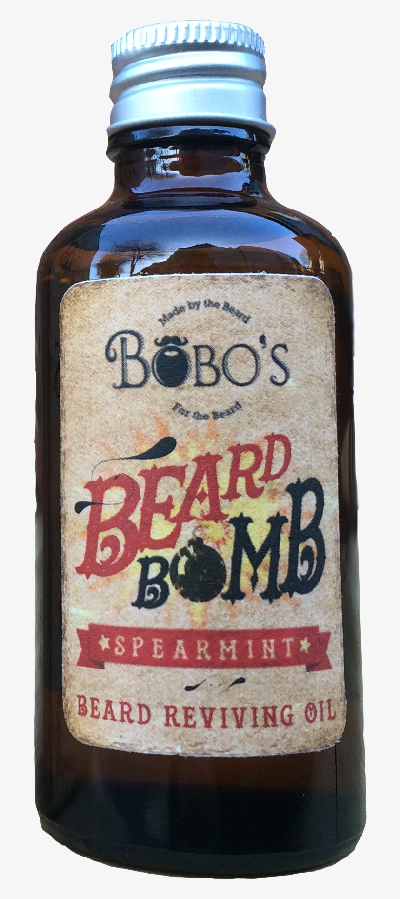 Bobo's Beard Bomb Bottle - Bobo’s Spearmint Beard Bomb Beard Oil, transparent png download