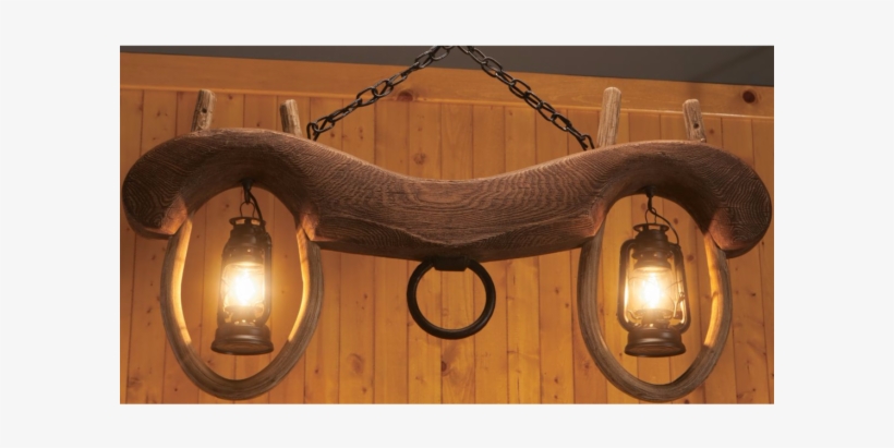 Reproduction Single Ox Yoke 2 Lantern Light - Ox Yoke With Lantern, transparent png download