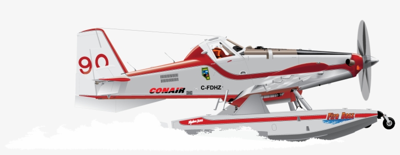 Drawing Of Fireboss Water Bomber On The Scoop Drawings - Conair, transparent png download