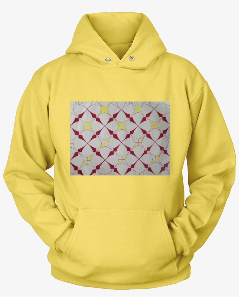 Hoodie Star Burst Block Art Hoodies Light Colors - Funny Grandma Knitting Design, transparent png download