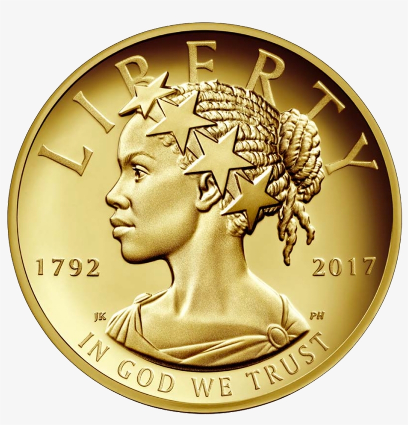 Lady Liberty 1oz Goldcoin 2017 Motif - Lady Liberty Coin 2017, transparent png download