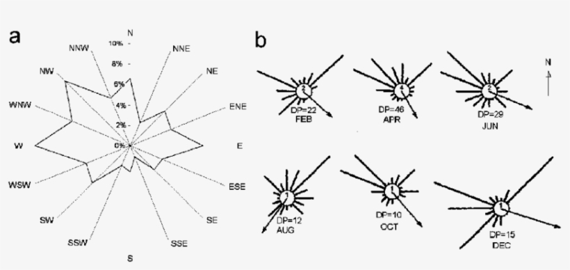 Annual Wind Rose For The Northern Part Of The Alxa - Diagram, transparent png download