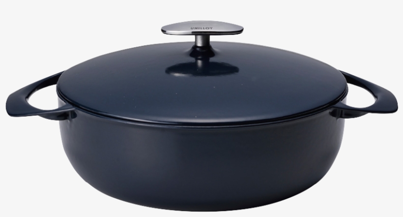 Casserole Shallow Type 24 Cm【navy】 - Niigata越品【越品】キャセロール浅型 ネイビー, transparent png download
