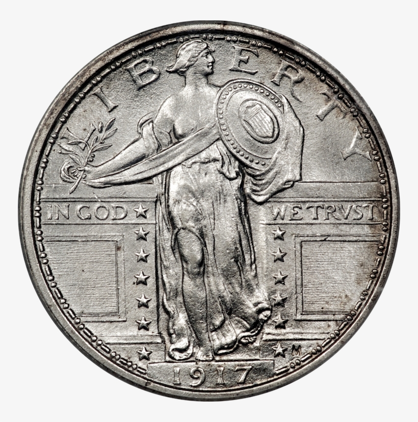 Standing Liberty Quarter 1917 Type1 Obverse - 25 Центов Сша 1920, transparent png download
