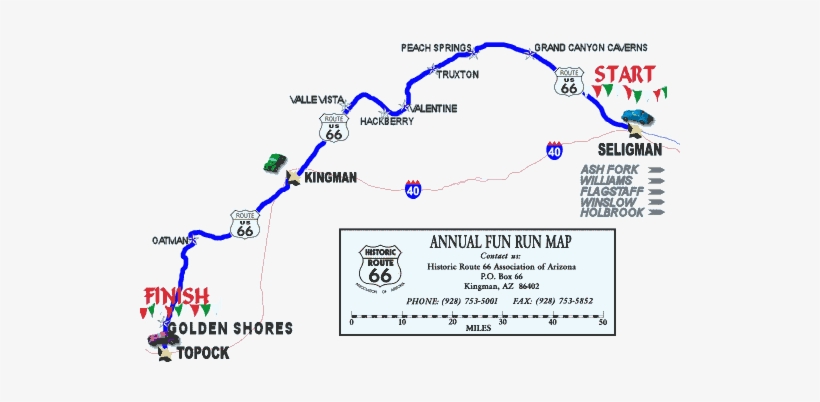 123 Miles Of Route - Route 66 Seligman Kingman, transparent png download