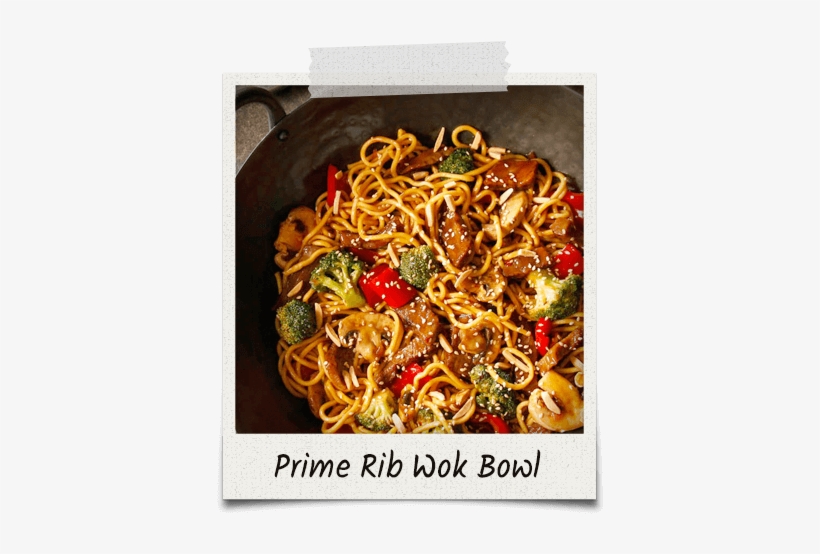 Polaroid Wok Primerib - Fried Noodles, transparent png download