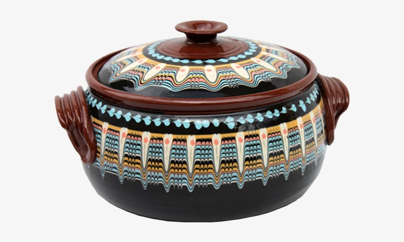 Black Pottery Casserole, Black - Traditional Bulgarian Pottery, transparent png download