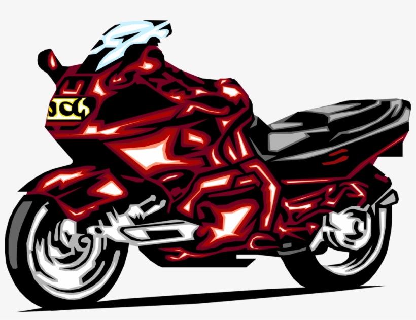 Vector Illustration Of Motorcycle Or Motorbike Motor - Clip Art, transparent png download
