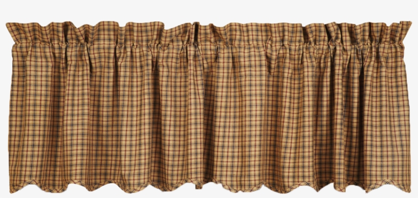 Vhc Brands Millsboro Valance Scalloped Lined Plaids - Vhc Brands Millsboro Scalloped Lined 72'' Curtain Valance,, transparent png download