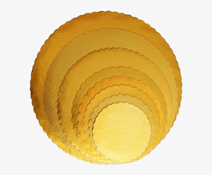 Durable Gold Foil Circles - Cake Boards, transparent png download