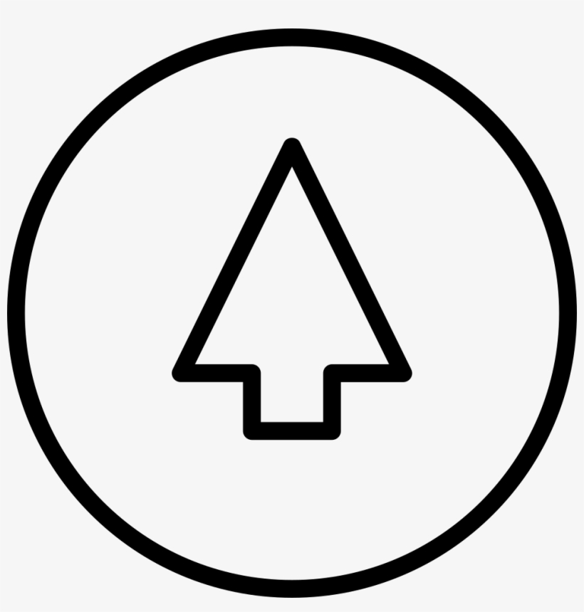 Arrow Up Outline On Circle Background Comments - Anti, transparent png download
