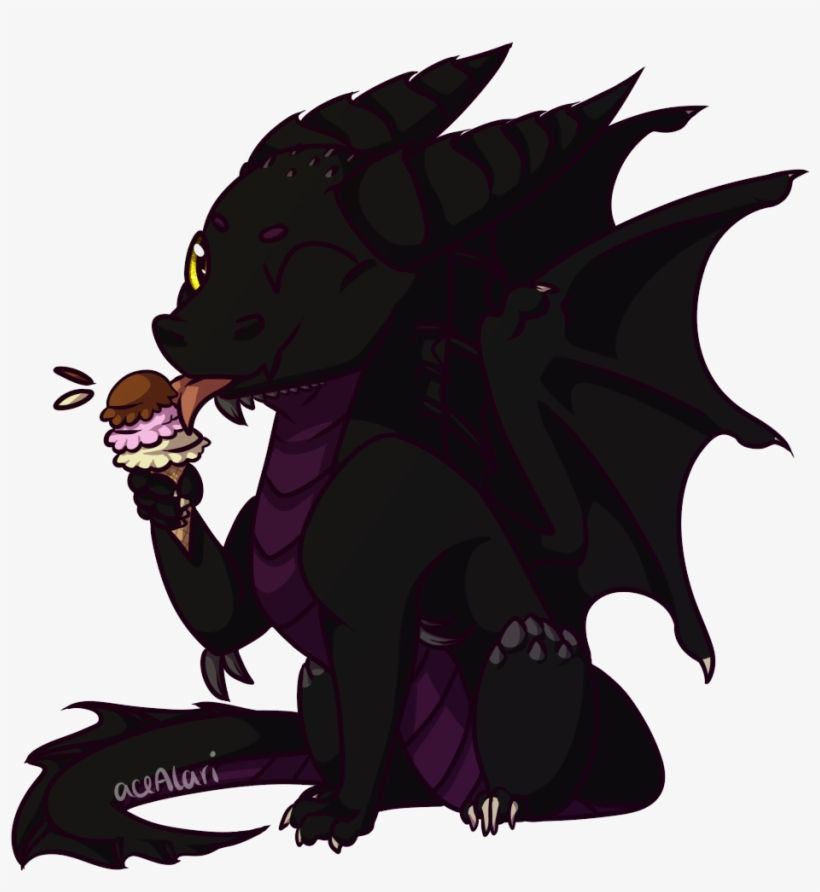 Kor'zulega Enjoying An Ice Cream By Zergy - Illustration, transparent png download
