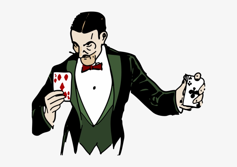 Card Trick Colorized Png Clip Arts - Magic Trick Cards Png, transparent png download