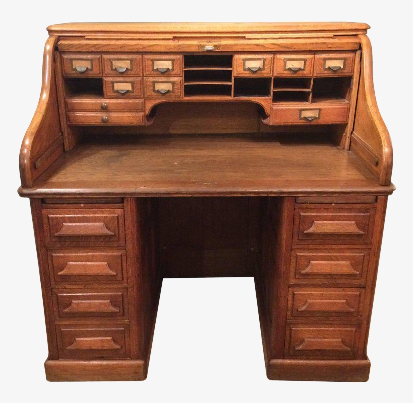 19th Century Roll Top Desk, transparent png download