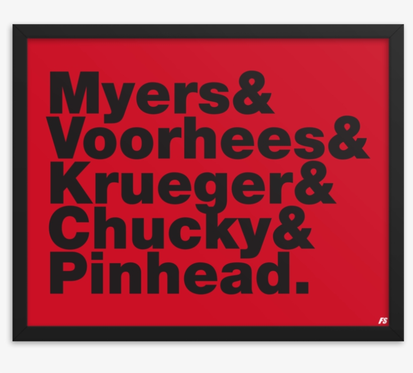 Horror Movie Framed Poster - Fish And Chips And Mushy Peas. Rectangle Magnet, transparent png download