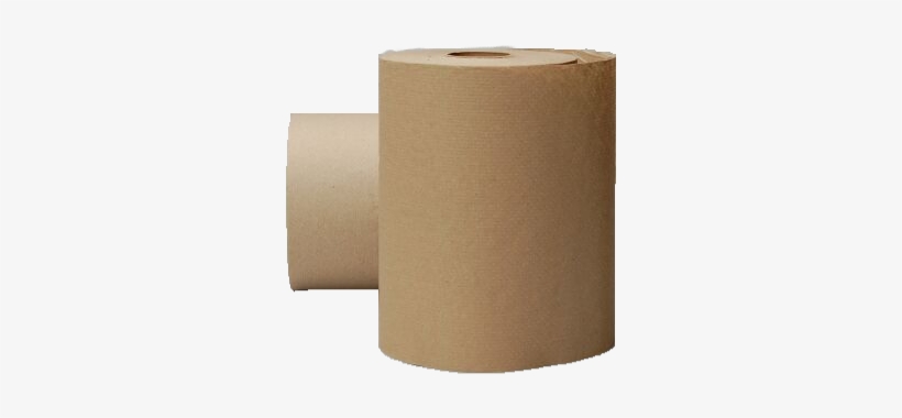 Ecosoft Natural Brown Non-perforated 350' Roll Towels - Brown Paper Towels Png, transparent png download