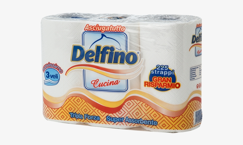 Delfino Kitchen Towel 3 Rolls - House, transparent png download