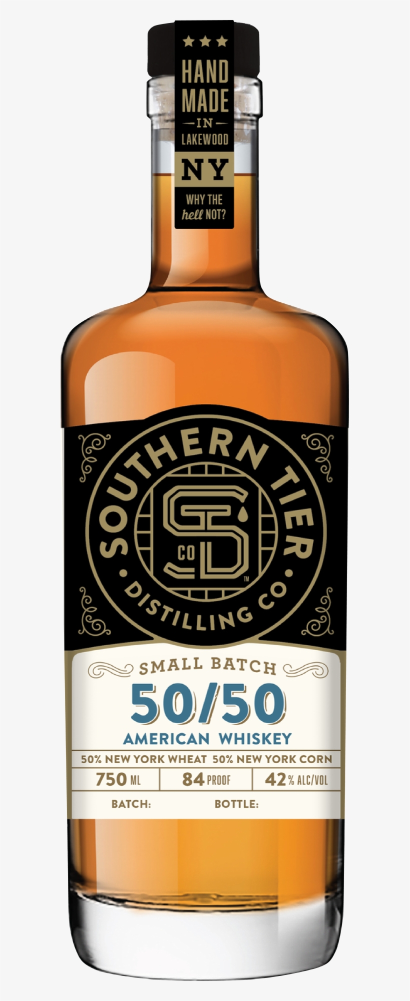 50/50 American Whiskey - Southern Tier Distilling, transparent png download