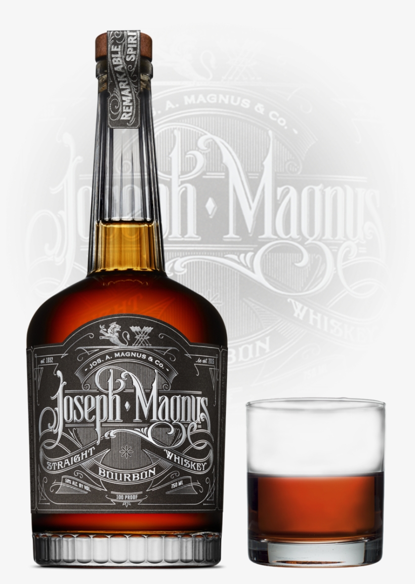 Jam Whiskey Bottle Glass Final - Joseph Magnus Bourbon, transparent png download