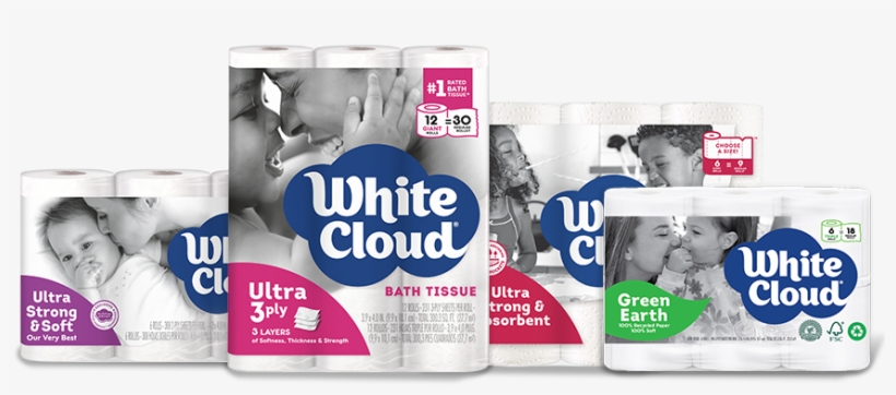 We Have A Rare $1 - White Cloud Toilet Paper, Ultra Soft & Thick,12, transparent png download
