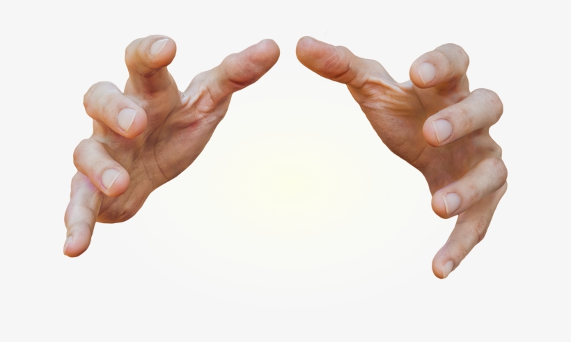 Manos Bola Blanca Energia - Hands Reaching Out To Grab, transparent png download