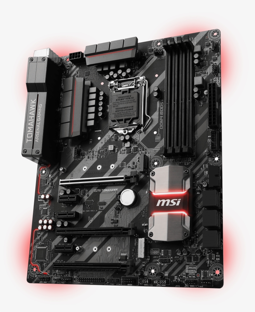 Voice From Media - Msi Z270 Tomahawk Atx Motherboard - Lga1151 Socket, transparent png download