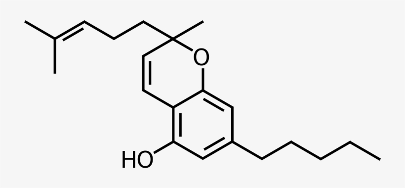 Cbc Cannabichromene Molecule - Thc Cannabinoid, transparent png download