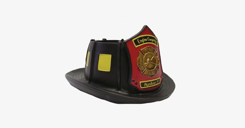 Fire Helmet Planter - Leather, transparent png download