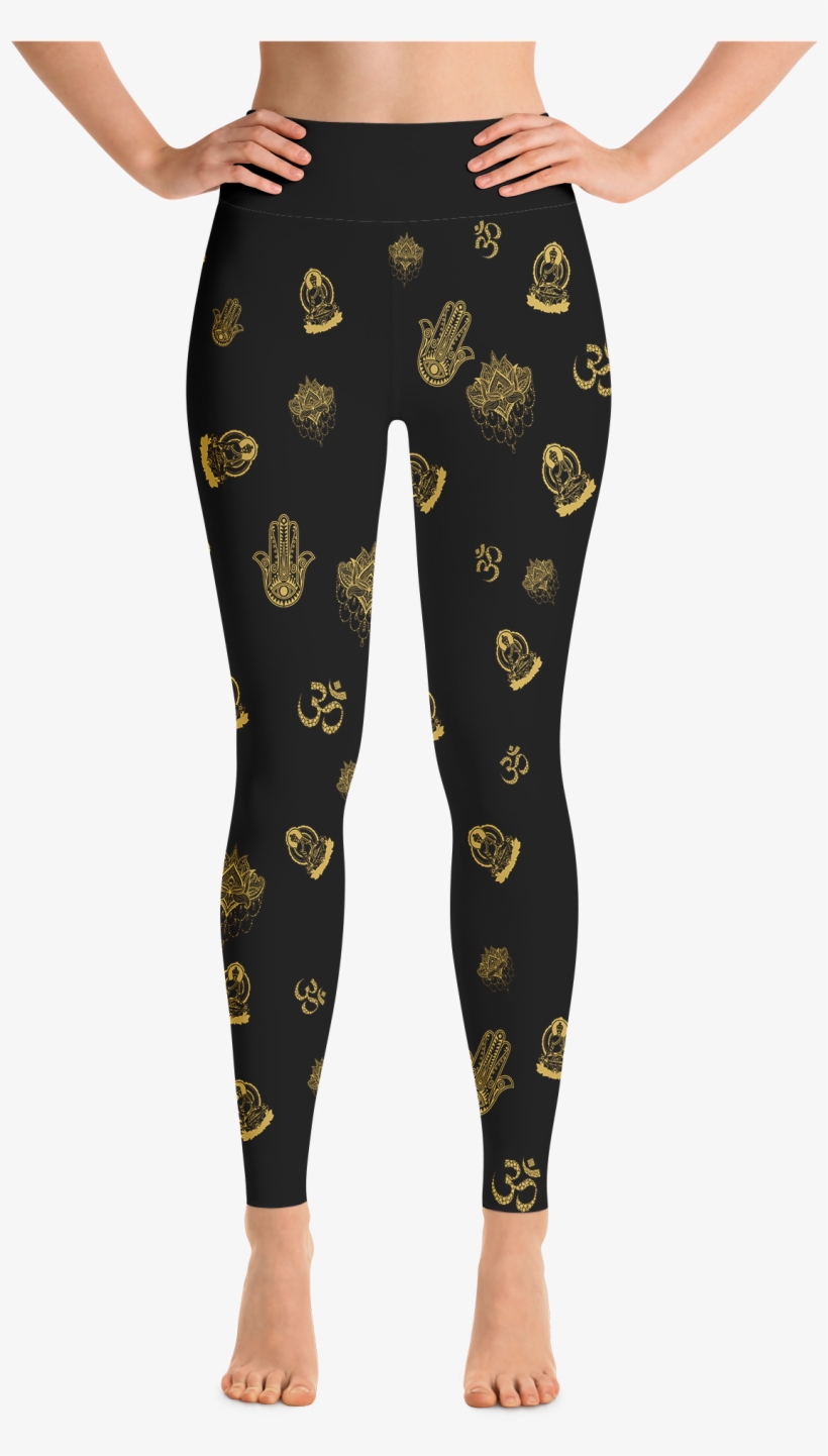 Yoga Symbol Design Yoga Leggings - Cool Rogue Yoga Pants, transparent png download