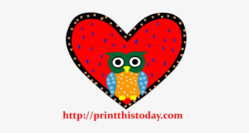 Heart Clipart Owl - Clip Art, transparent png download