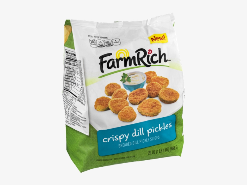 Farm Rich Crispy Dill Pickles Breaded Dill Pickle Slices, transparent png download