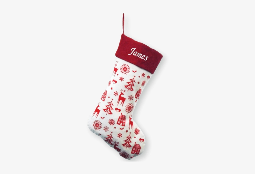 Luxury Personalised Embroidered Christmas Calcio Xmas - Christmas Stocking Personalised, transparent png download