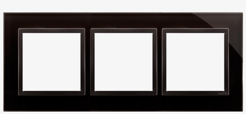 Up Drn3/73 Triple Frame, Glass Frozen Lava - Wood, transparent png download