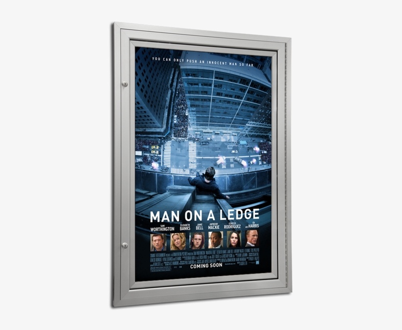 Gd Outdoor Movie Poster Frame - Man On A Ledge 2012 Movie, transparent png download