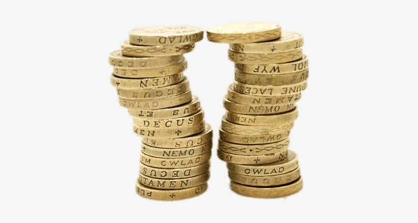 Pile Of Pound Coins Png, transparent png download