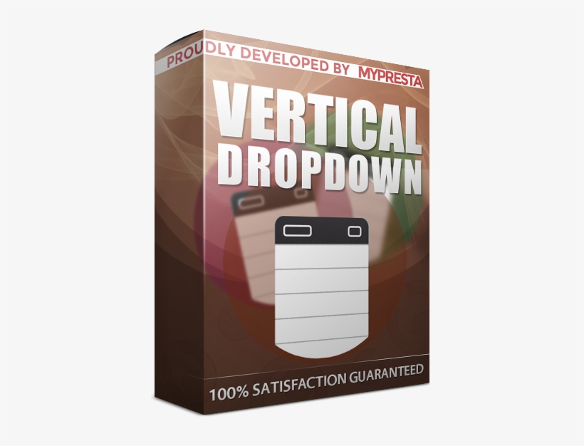 Vertical Dropdown Categories Menu Module - Book Cover, transparent png download