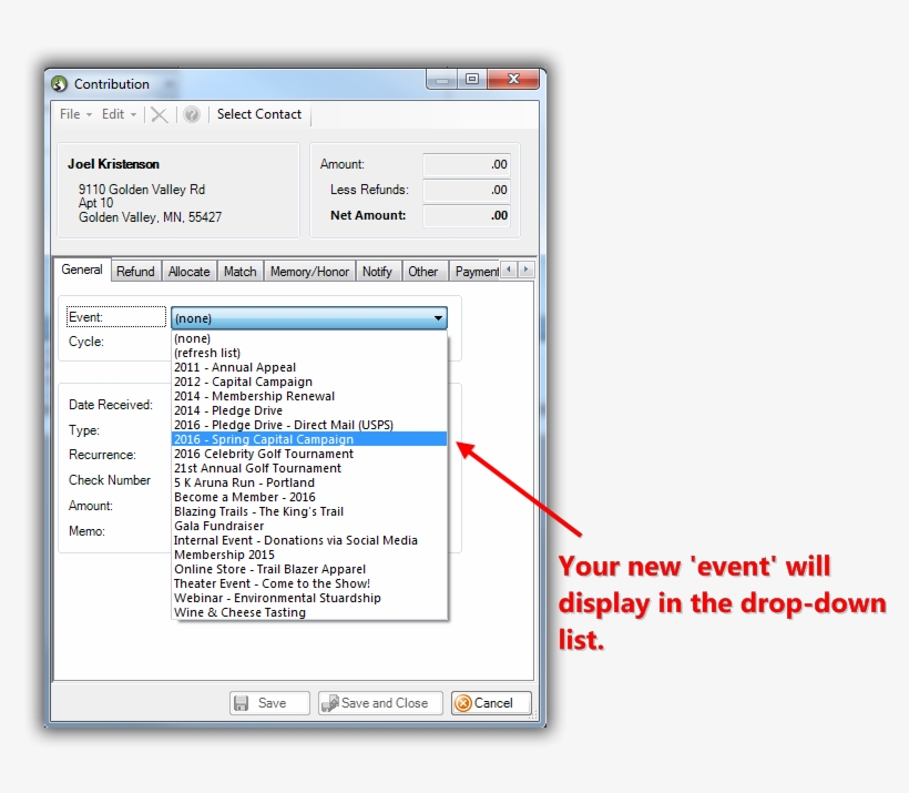 How To Add A New 'event' To The Drop-down List For - Field Squared Inc., transparent png download
