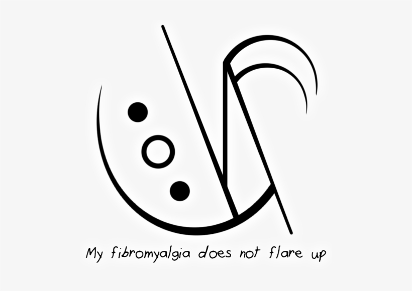 “my Fibromyalgia Does Not Flare Up” Sigil - Line Art, transparent png download