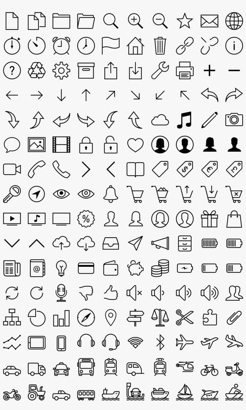 Free Ios 7 Icons In Vector - Simbolos Faciles De Dibujar PNG Image |  Transparent PNG Free Download on SeekPNG