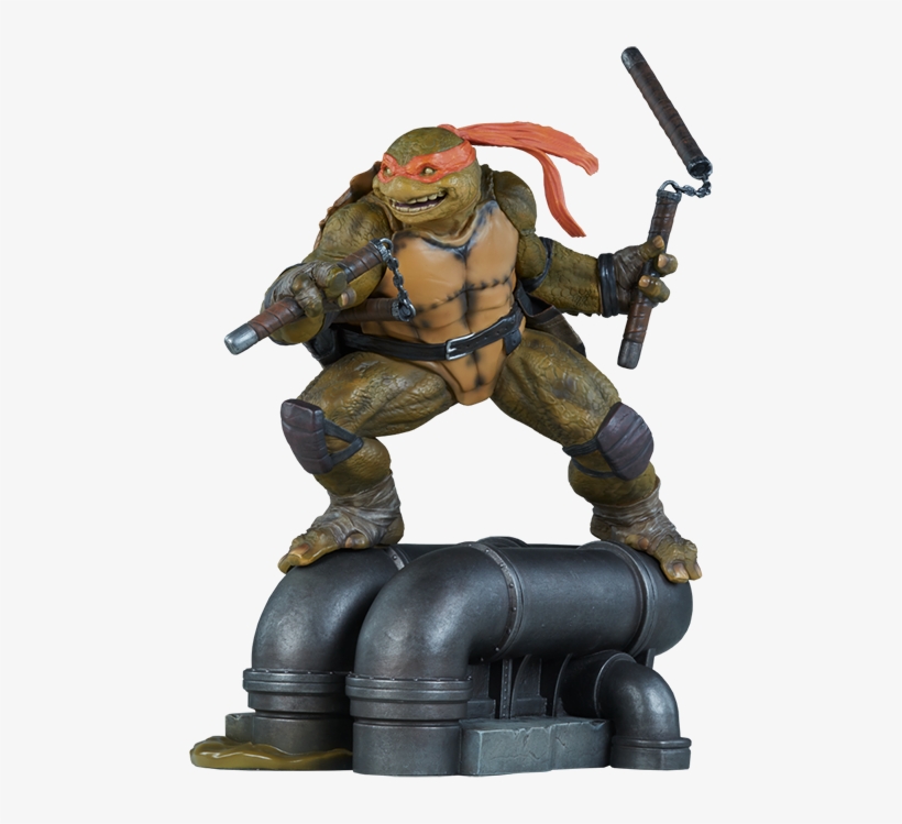 12" Tmnt Statue Michelangelo - Teenage Mutant Ninja Turtles - Michelangelo Statue, transparent png download