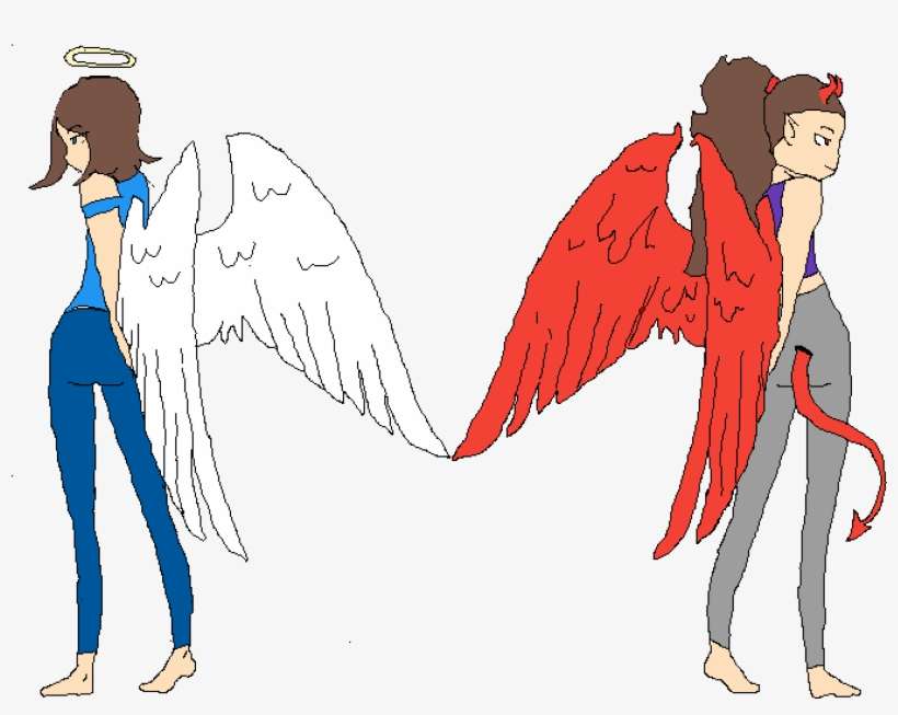 Angel And Demon - Rip Aphmau Melissa, transparent png download