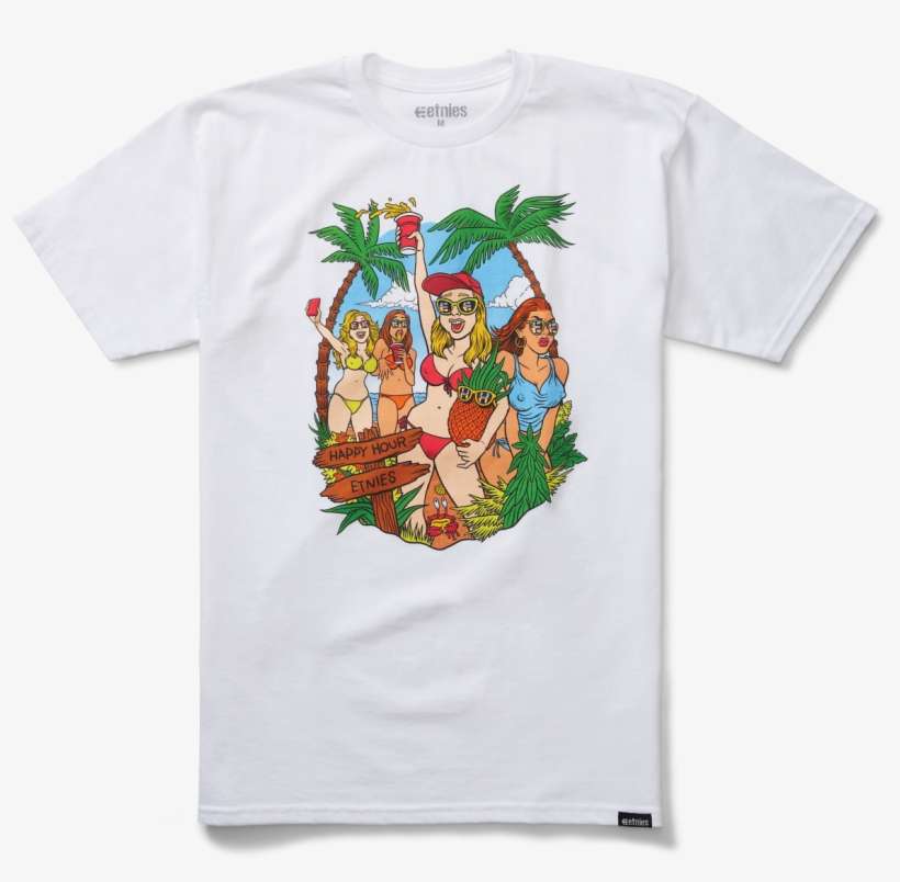 Happy Hour Beach Party - Etnies Beach Party Mens T-shirt, transparent png download