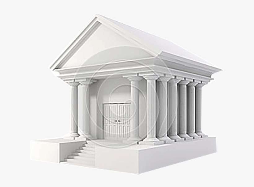 3d Icon Vintage Bank Building - Photograph, transparent png download