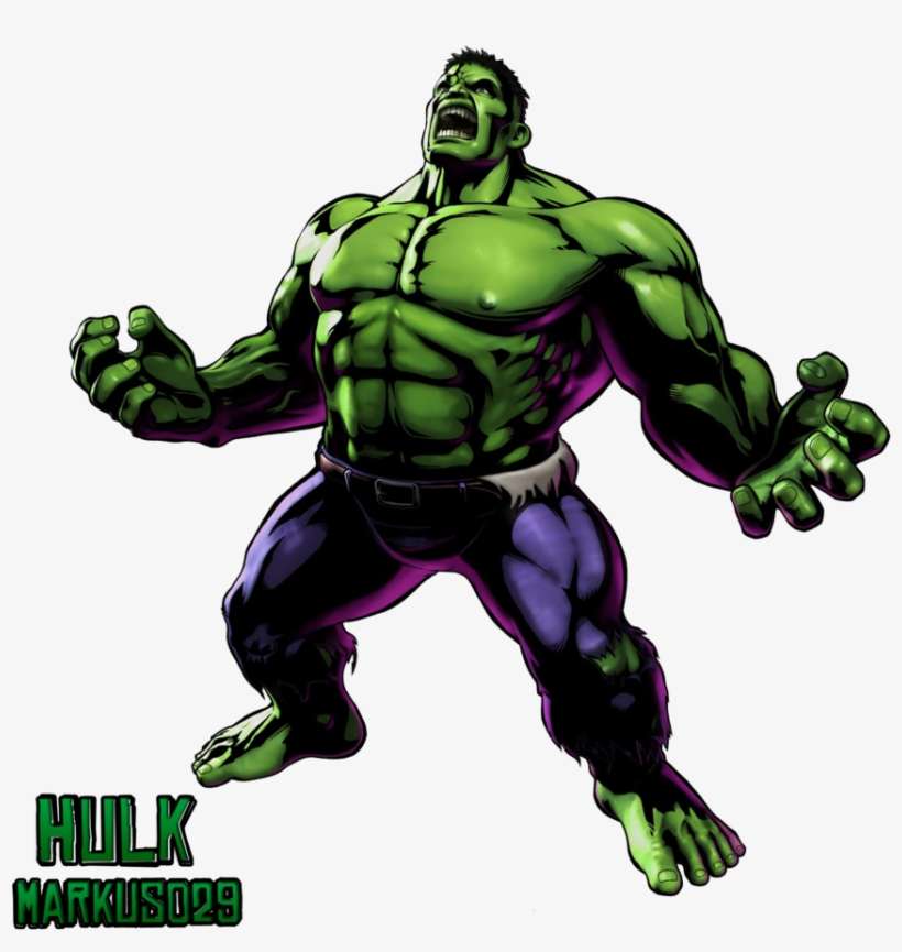 Image For >, Hulk Transparent - Ultimate Marvel Vs Capcom 3 Hulk, transparent png download