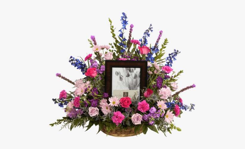 Graceful Lavender Funeral Basket, W/ Cus - Lavender Funeral Home, transparent png download
