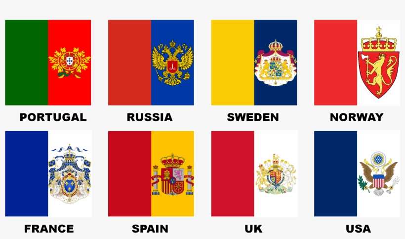 Various Flags In The Style Of Vatican City - Russia And Vatican City, transparent png download